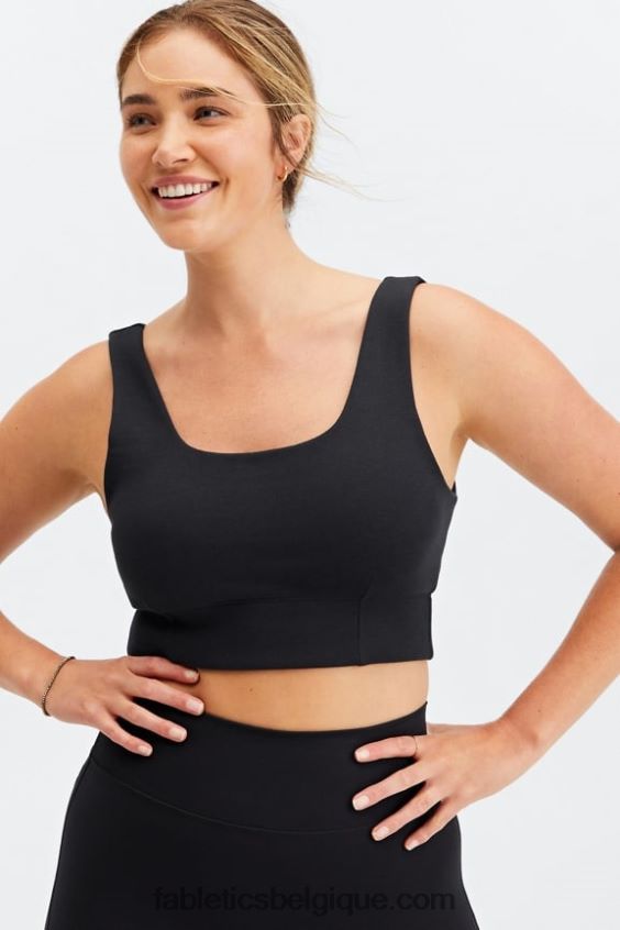 soutien-gorge de sport d'automne à faible impact femmes Fabletics 404P0T1597 noir