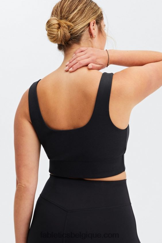 soutien-gorge de sport d\'automne à faible impact femmes Fabletics 404P0T1597 noir