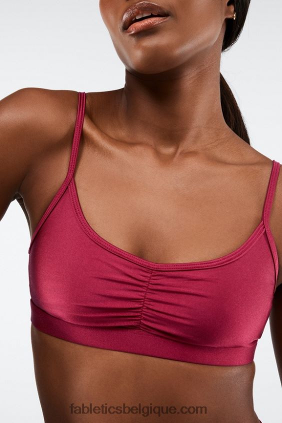 soutien-gorge de sport à faible impact adley femmes Fabletics 404P0T1653 éclat éclat de cerise