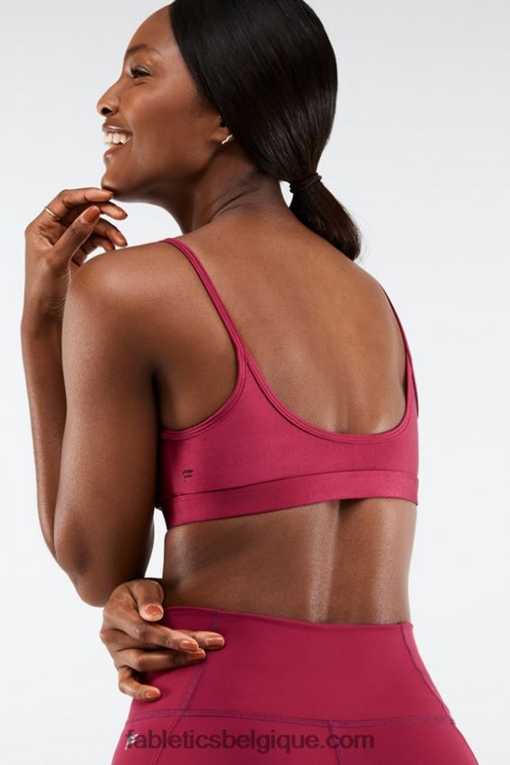 soutien-gorge de sport à faible impact adley femmes Fabletics 404P0T1653 éclat éclat de cerise