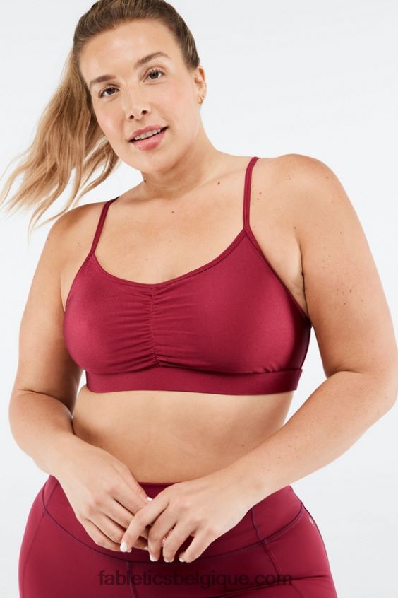 soutien-gorge de sport à faible impact adley femmes Fabletics 404P0T1654 éclat éclat de cerise