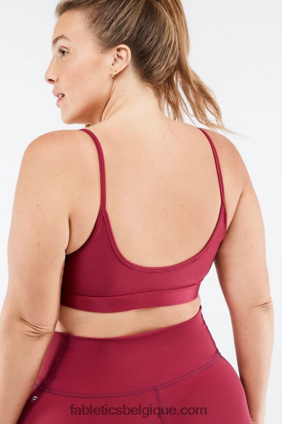 soutien-gorge de sport à faible impact adley femmes Fabletics 404P0T1654 éclat éclat de cerise