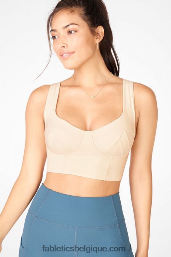 soutien-gorge de sport à faible impact charolette femmes Fabletics 404P0T1691 lait de miel