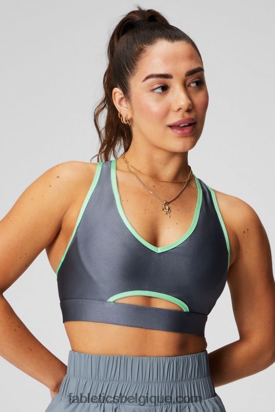 soutien-gorge de sport à faible impact femmes Fabletics 404P0T1489 éclat nuage d'orage/chaux sucrée