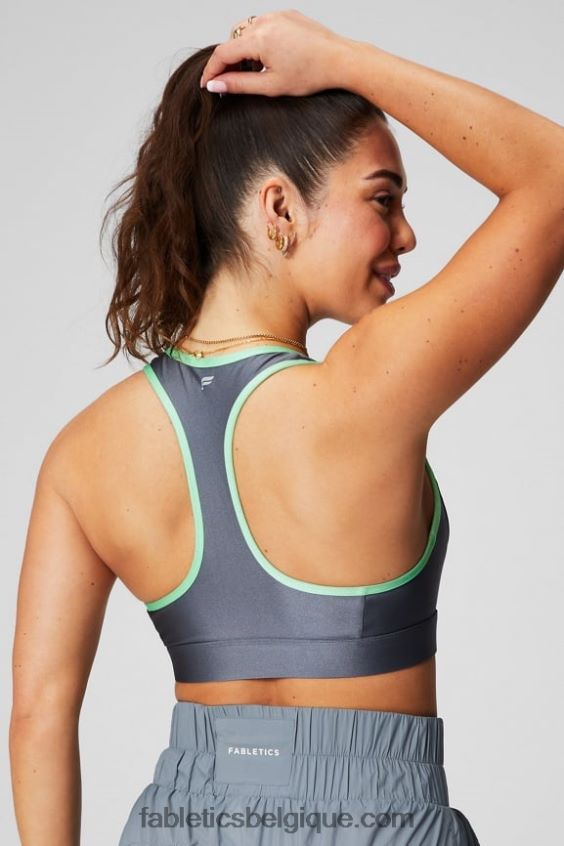 soutien-gorge de sport à faible impact femmes Fabletics 404P0T1489 éclat nuage d\'orage/chaux sucrée