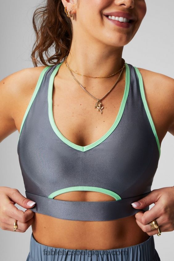 soutien-gorge de sport à faible impact femmes Fabletics 404P0T1489 éclat nuage d\'orage/chaux sucrée