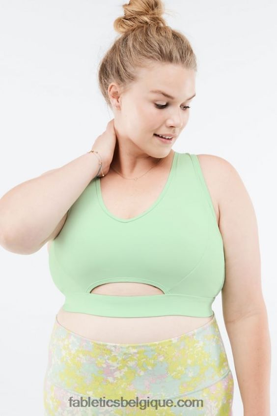 soutien-gorge de sport à faible impact femmes Fabletics 404P0T1492 aloès