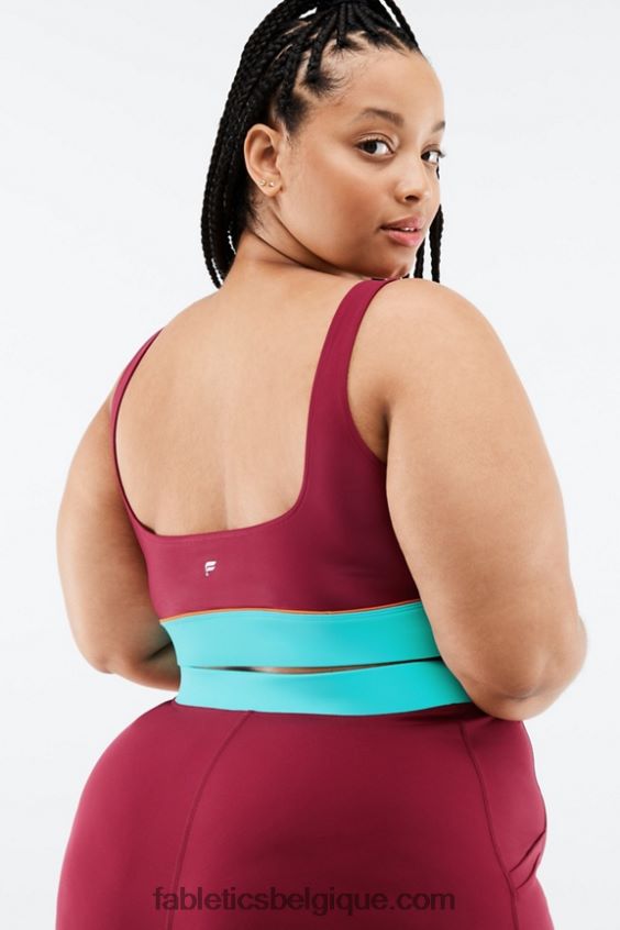 soutien-gorge de sport à faible impact fiona femmes Fabletics 404P0T1652 brique/multiple