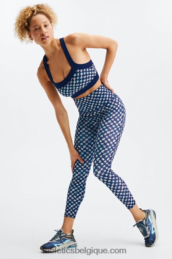 soutien-gorge de sport à faible impact greta femmes Fabletics 404P0T1626 daisy field check/deep navy