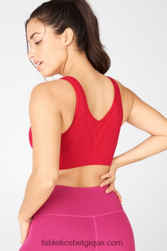 soutien-gorge de sport à faible impact katrina femmes Fabletics 404P0T1660 pomme rouge