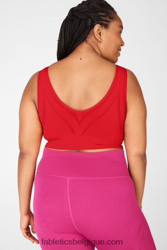 soutien-gorge de sport à faible impact katrina femmes Fabletics 404P0T1661 pomme rouge