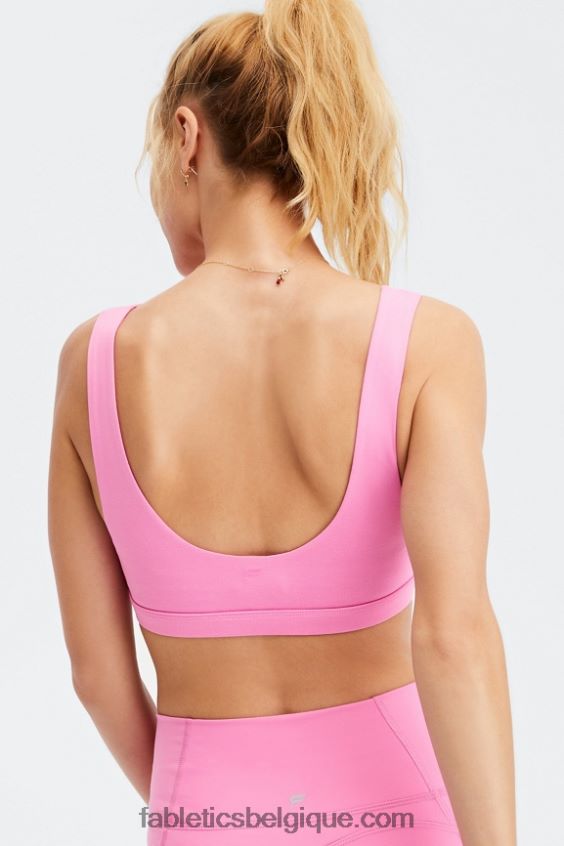 soutien-gorge de sport à faible impact lola femmes Fabletics 404P0T1616 marbre rose