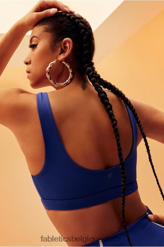 soutien-gorge de sport à faible impact lola femmes Fabletics 404P0T1619 bleu classique