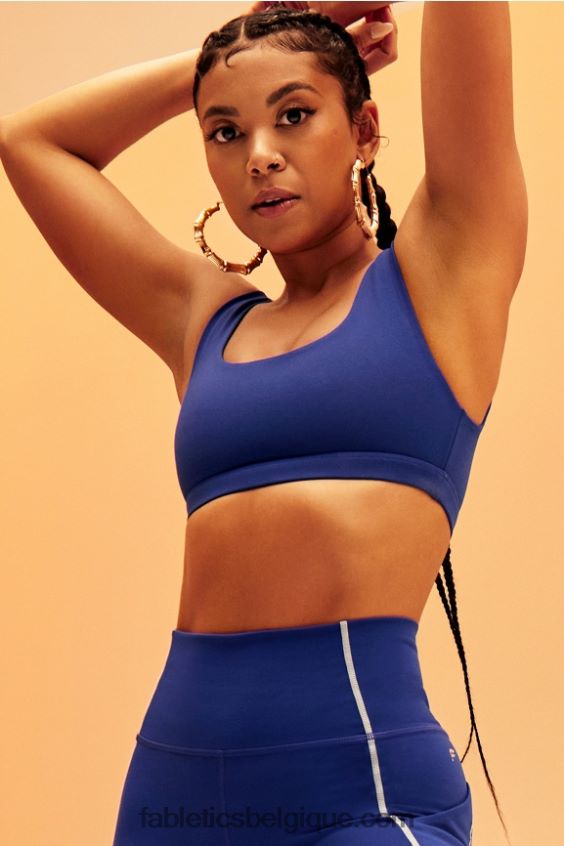 soutien-gorge de sport à faible impact lola femmes Fabletics 404P0T1619 bleu classique