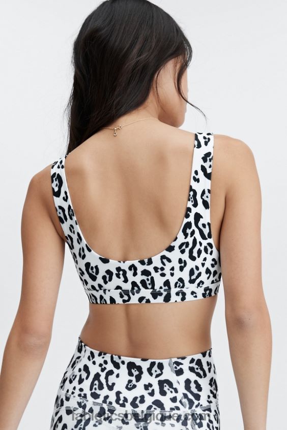 soutien-gorge de sport à faible impact lola femmes Fabletics 404P0T1620 léopard des neiges