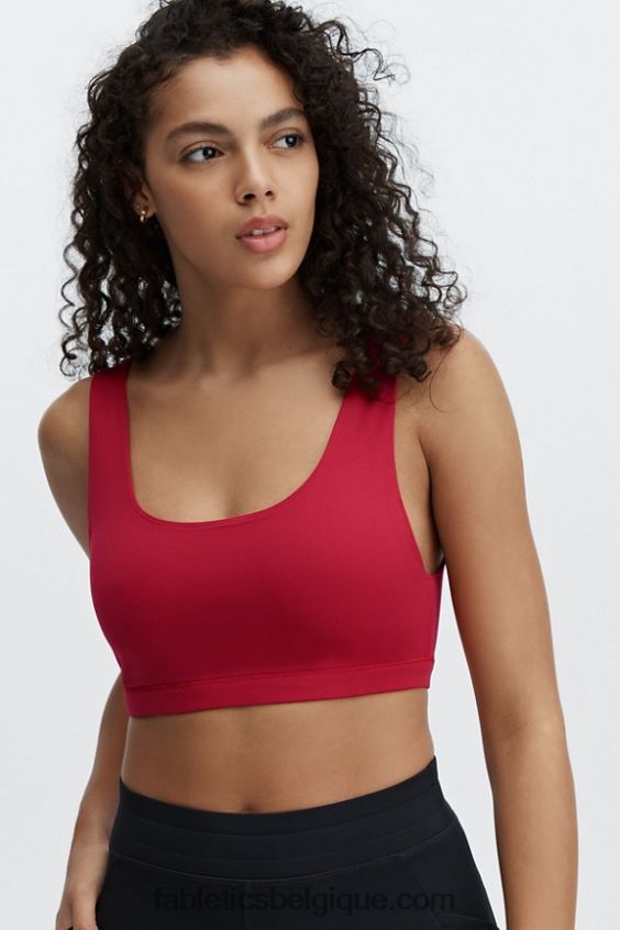 soutien-gorge de sport à faible impact lola femmes Fabletics 404P0T1621 rouge de rio