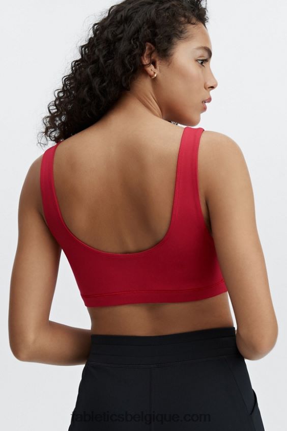 soutien-gorge de sport à faible impact lola femmes Fabletics 404P0T1621 rouge de rio