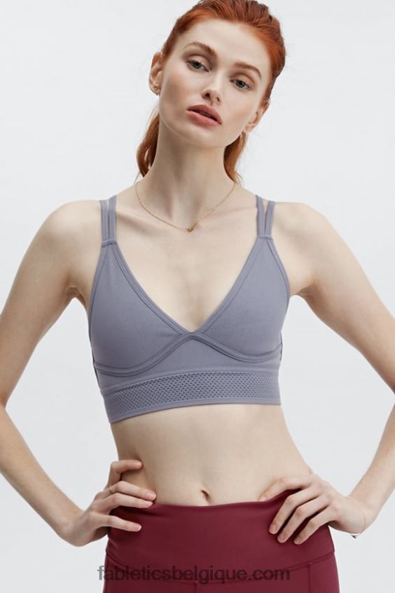 soutien-gorge de sport jenni sculptknit femmes Fabletics 404P0T1635 nuage de pluie sombre