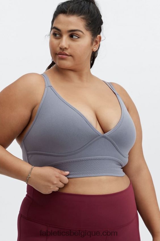 soutien-gorge de sport jenni sculptknit femmes Fabletics 404P0T1636 nuage de pluie sombre