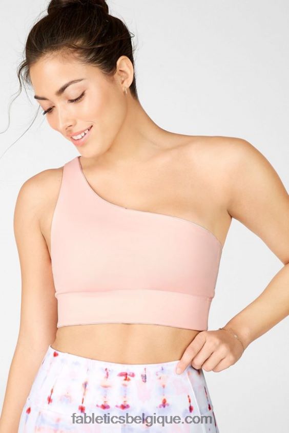 soutien-gorge de sport réversible à une épaule harlow femmes Fabletics 404P0T1679 balancement/goyave