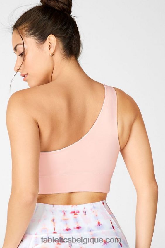 soutien-gorge de sport réversible à une épaule harlow femmes Fabletics 404P0T1679 balancement/goyave