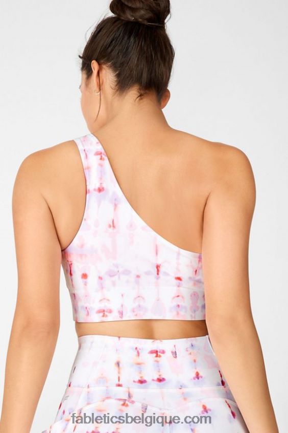 soutien-gorge de sport réversible à une épaule harlow femmes Fabletics 404P0T1679 balancement/goyave