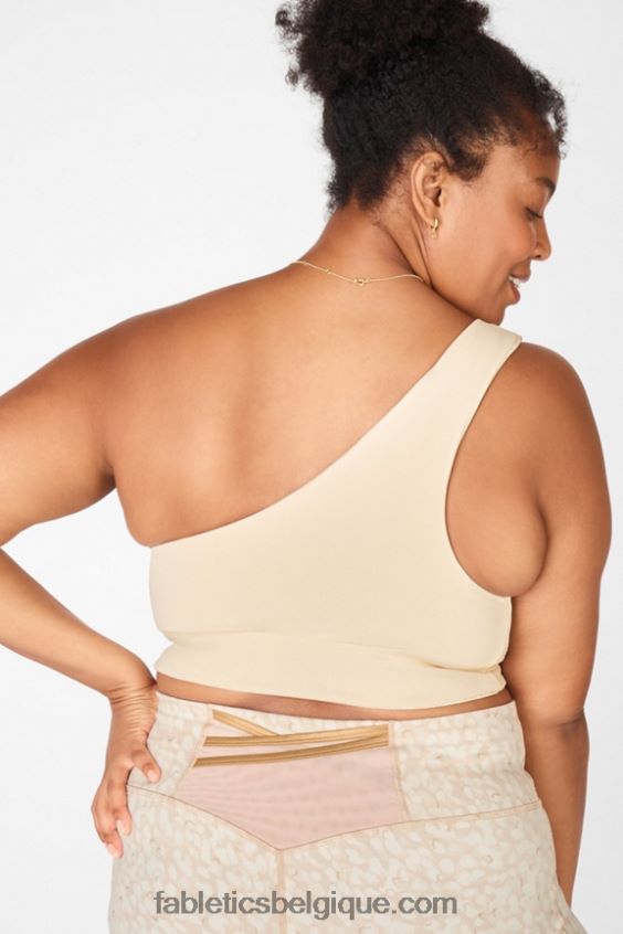 soutien-gorge de sport réversible à une épaule harlow femmes Fabletics 404P0T1681 froid/chou à la crème