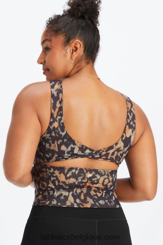 soutien-gorge intégré Oasis Twist femmes Fabletics 404P0T1497 camouflage sauvage