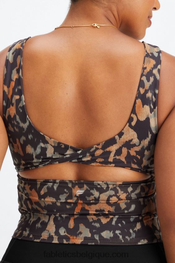 soutien-gorge intégré Oasis Twist femmes Fabletics 404P0T1497 camouflage sauvage