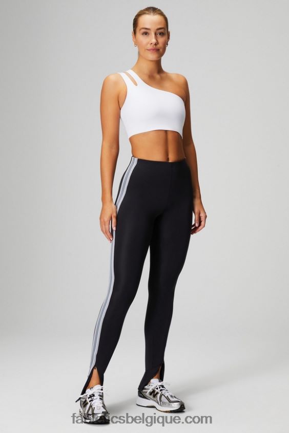 soutien-gorge midi asymétrique à double bretelle femmes Fabletics 404P0T1487 blanc classique
