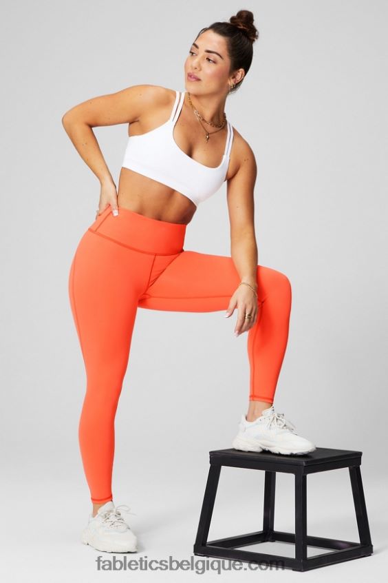 soutien-gorge principal à faible impact femmes Fabletics 404P0T1451 blanc classique