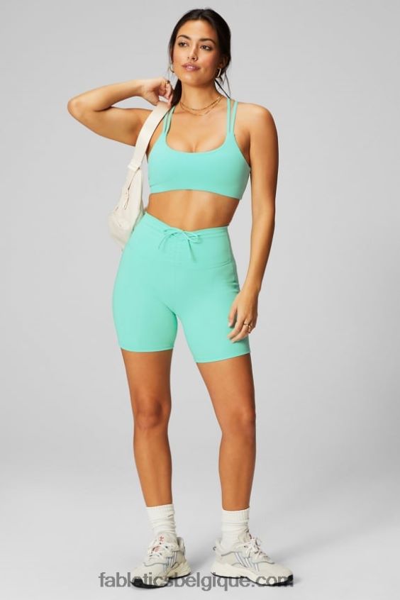 soutien-gorge principal à faible impact femmes Fabletics 404P0T1453 néon au bord de la piscine