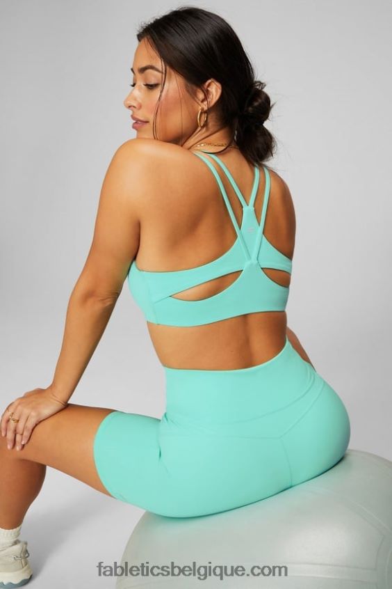 soutien-gorge principal à faible impact femmes Fabletics 404P0T1453 néon au bord de la piscine