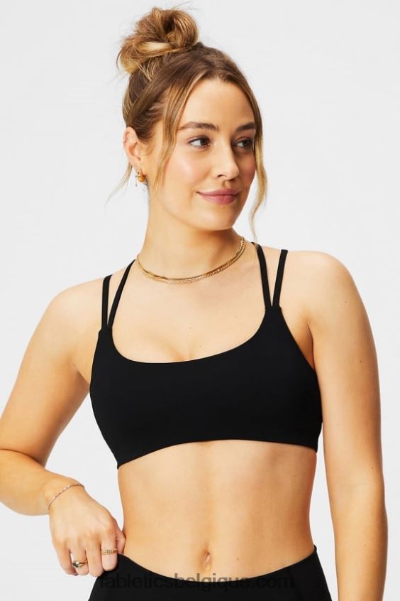 soutien-gorge principal à faible impact femmes Fabletics 404P0T1454 noir