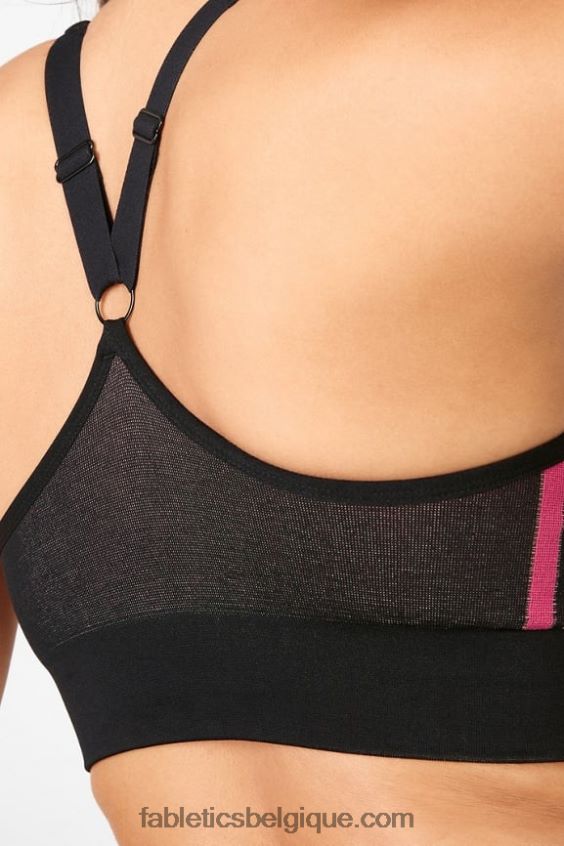 soutien-gorge sans couture aisley femmes Fabletics 404P0T1671 rose rayé multi
