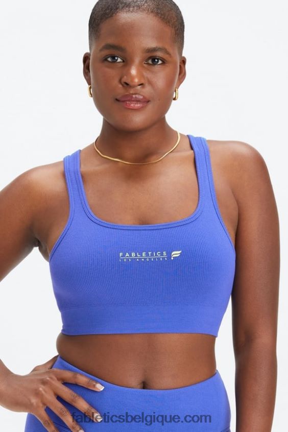 soutien-gorge sans coutures à dos échancré femmes Fabletics 404P0T1484 bar logo piscina/la