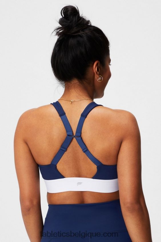 toute la journée tous les jours soutien-gorge 100 femmes Fabletics 404P0T1462 marine collégiale/blanc classique