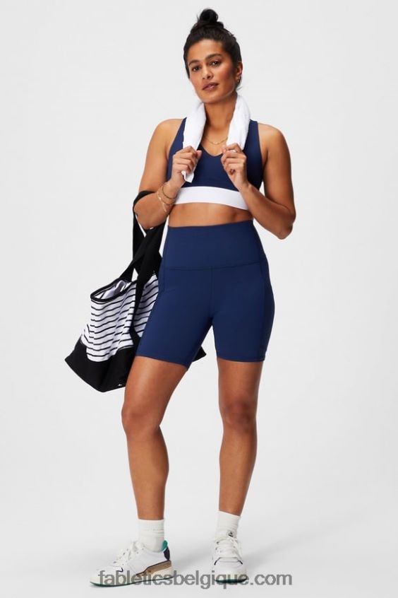 toute la journée tous les jours soutien-gorge 100 femmes Fabletics 404P0T1462 marine collégiale/blanc classique