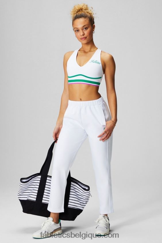 toute la journée tous les jours soutien-gorge 100 femmes Fabletics 404P0T1463 blanc classique/rayures multiples/graphique