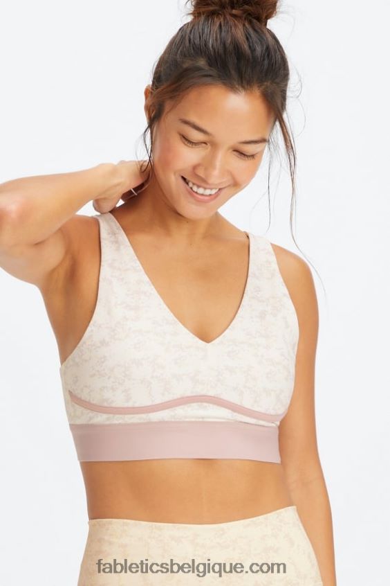 toute la journée tous les jours soutien-gorge 101 femmes Fabletics 404P0T1470 soft white mini nueue camo/mued mauve