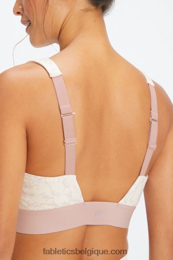 toute la journée tous les jours soutien-gorge 101 femmes Fabletics 404P0T1470 soft white mini nueue camo/mued mauve