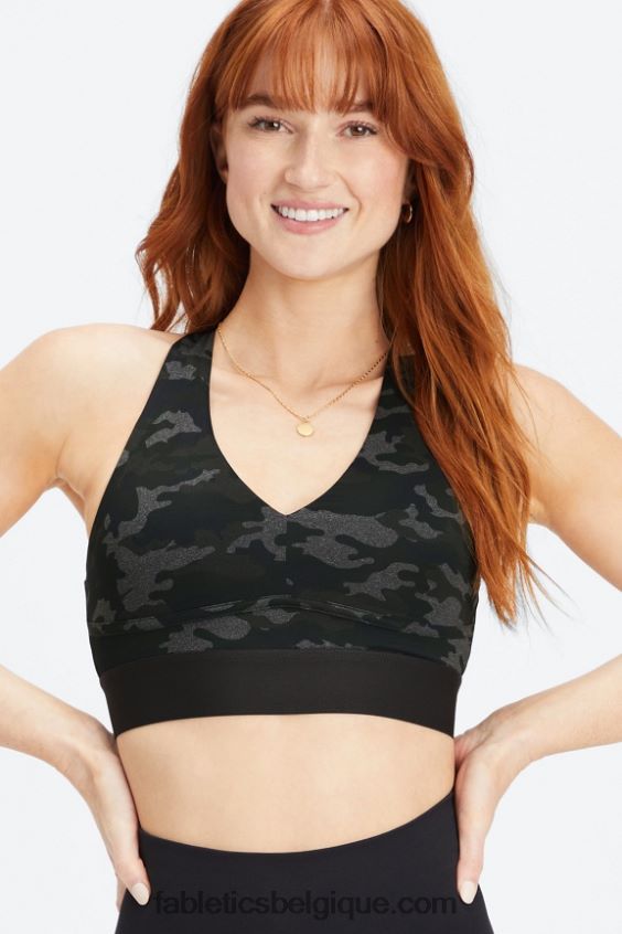 toute la journée tous les jours soutien-gorge 102 femmes Fabletics 404P0T1473 camouflage anthracite/anthracite