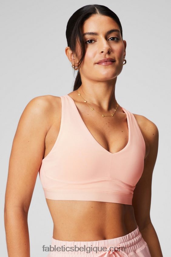 toute la journée tous les jours soutien-gorge 99 femmes Fabletics 404P0T1458 crème au beurre rose