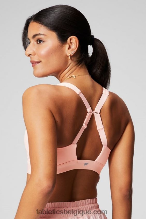 toute la journée tous les jours soutien-gorge 99 femmes Fabletics 404P0T1458 crème au beurre rose