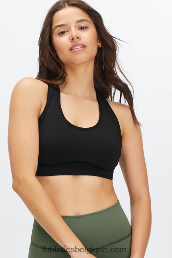 belle soutien-gorge de sport à impact élevé femmes Fabletics 404P0T1398 noir