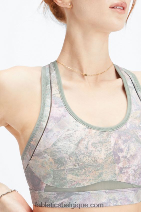 belle soutien-gorge de sport à impact élevé femmes Fabletics 404P0T1401 roche lunaire/canyon rose