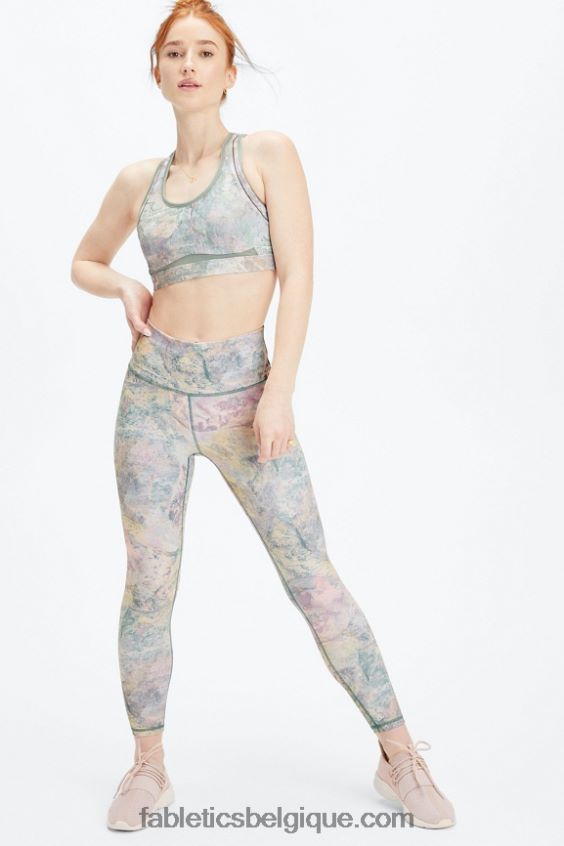 belle soutien-gorge de sport à impact élevé femmes Fabletics 404P0T1401 roche lunaire/canyon rose