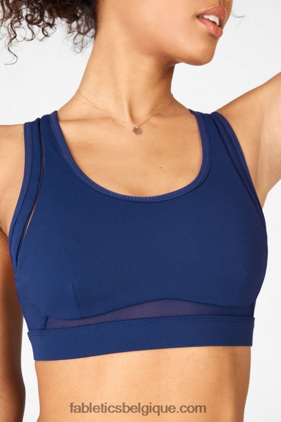 belle soutien-gorge de sport à impact élevé femmes Fabletics 404P0T1411 marine