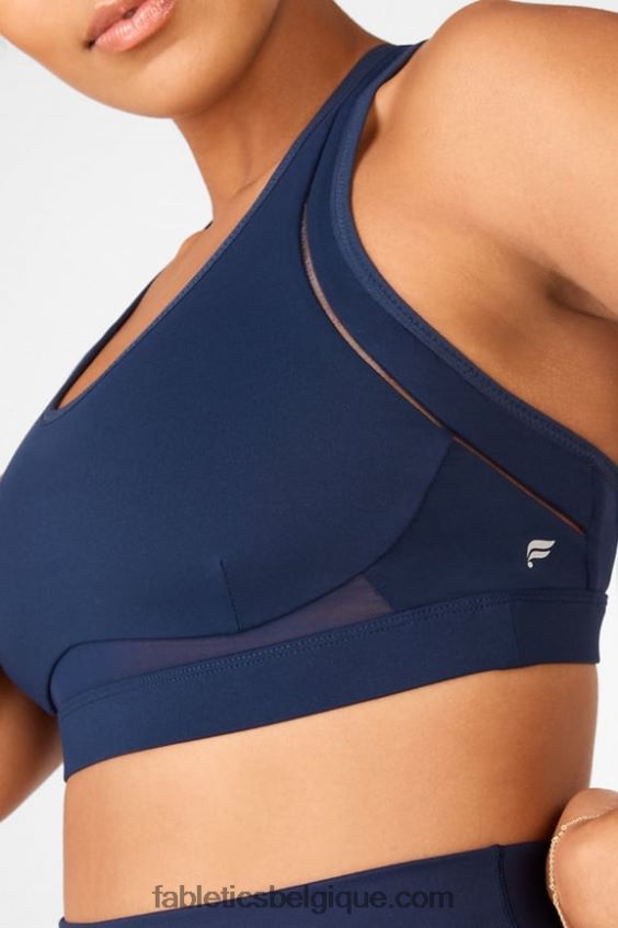 belle soutien-gorge de sport à impact élevé femmes Fabletics 404P0T1415 bleu marine profond