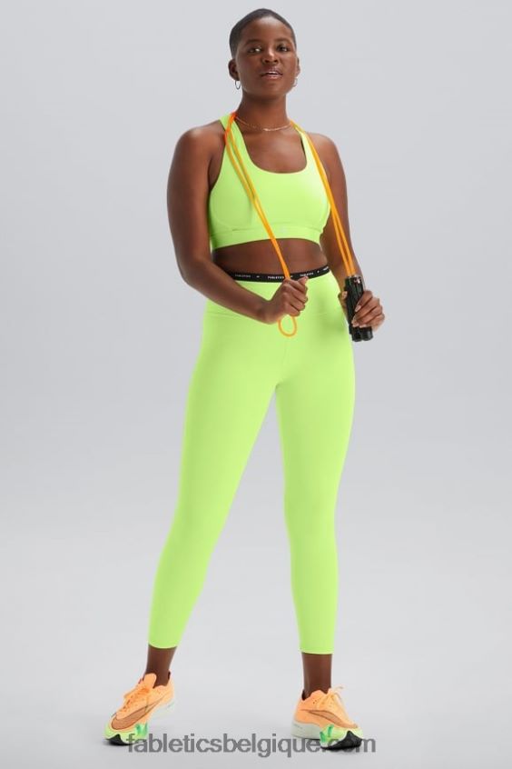 brassière de sport à dos nageur belle femmes Fabletics 404P0T1395 surligneur